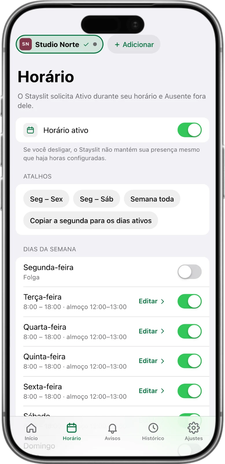 Horário