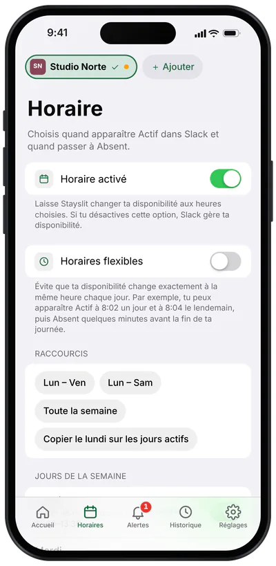 Captures réelles · données de démonstration · Planning